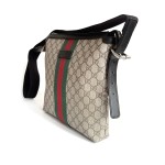 Gucci GG Supreme Messenger Bag with Web Stripe